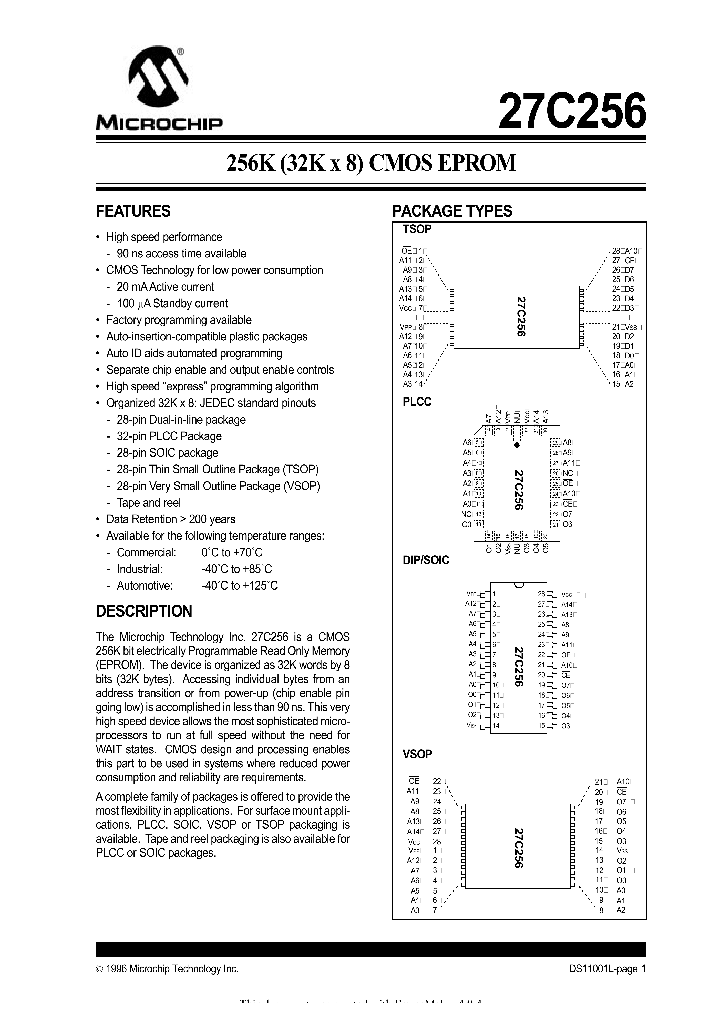 27C256_176140.PDF Datasheet Download --- IC-ON-LINE