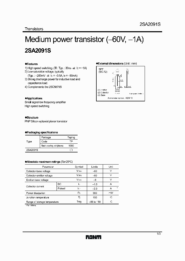 2SA2091S_6193.PDF Datasheet