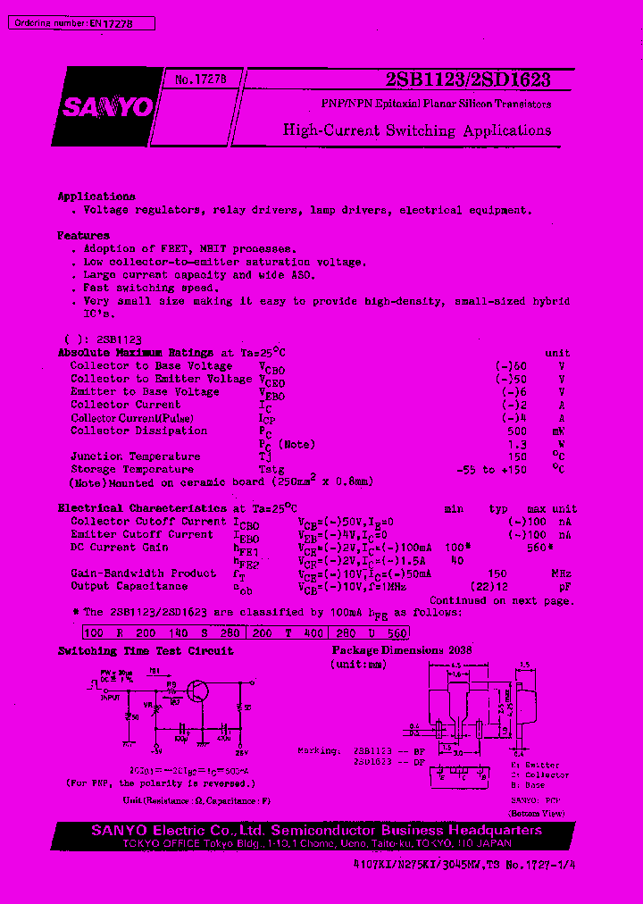 2SB1123_6740.PDF Datasheet