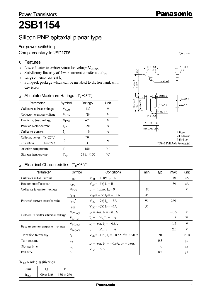 2SB1154_6759.PDF Datasheet