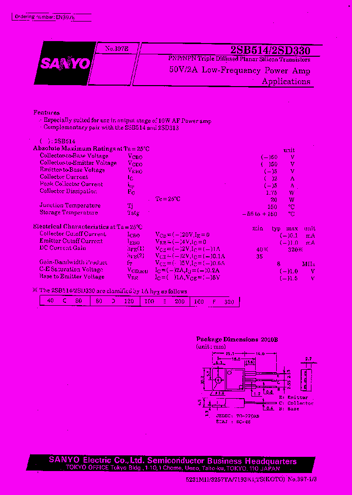 2SB514_6817.PDF Datasheet