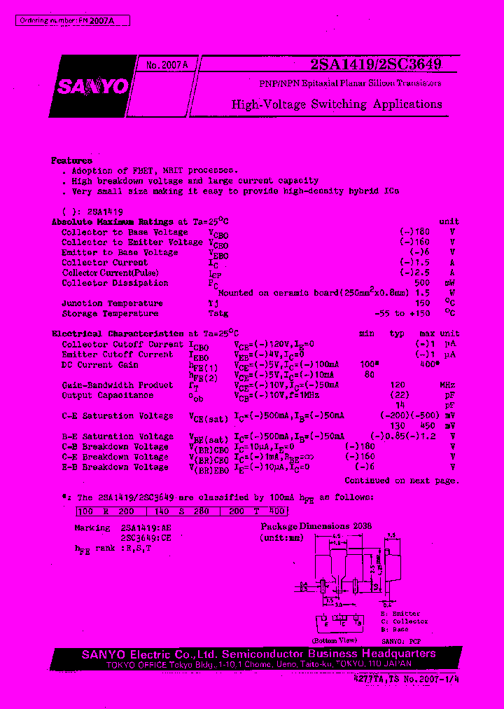 2SC3649_176221.PDF Datasheet