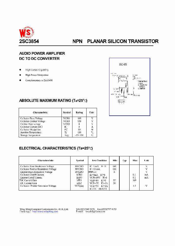 2SC3854_43005.PDF Datasheet