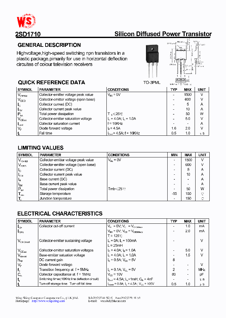 D2499 транзистор характеристики схема подключения 2SD1710_179690.PDF Datasheet Download --- IC-ON-LINE