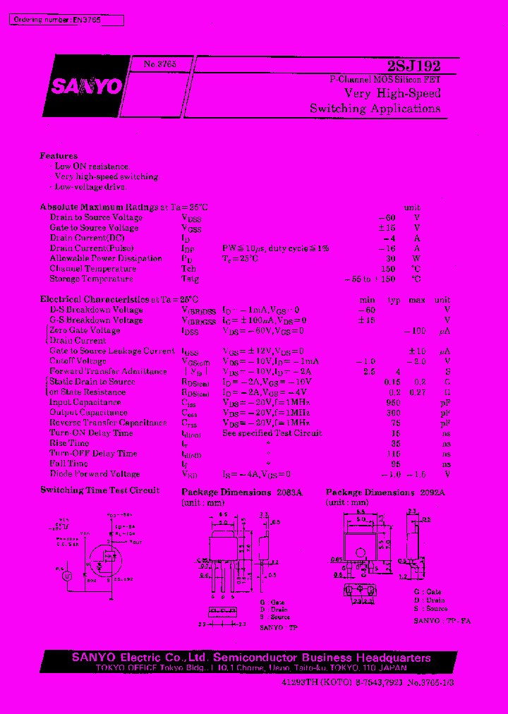 2SJ192_12709.PDF Datasheet