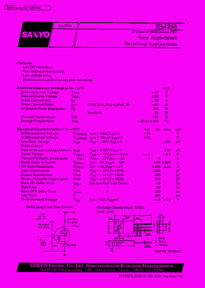 2SJ255_12748.PDF Datasheet