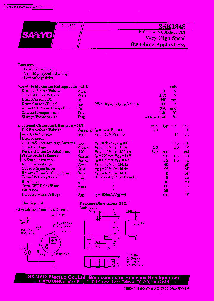 2SK1848_192703.PDF Datasheet