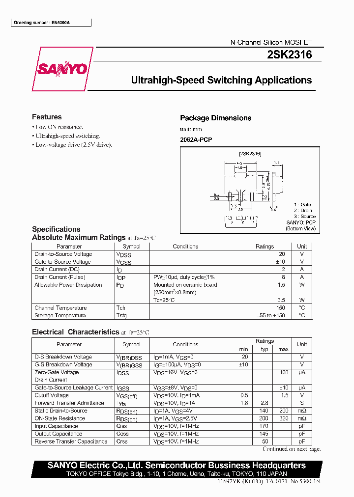 2SK2316_191377.PDF Datasheet