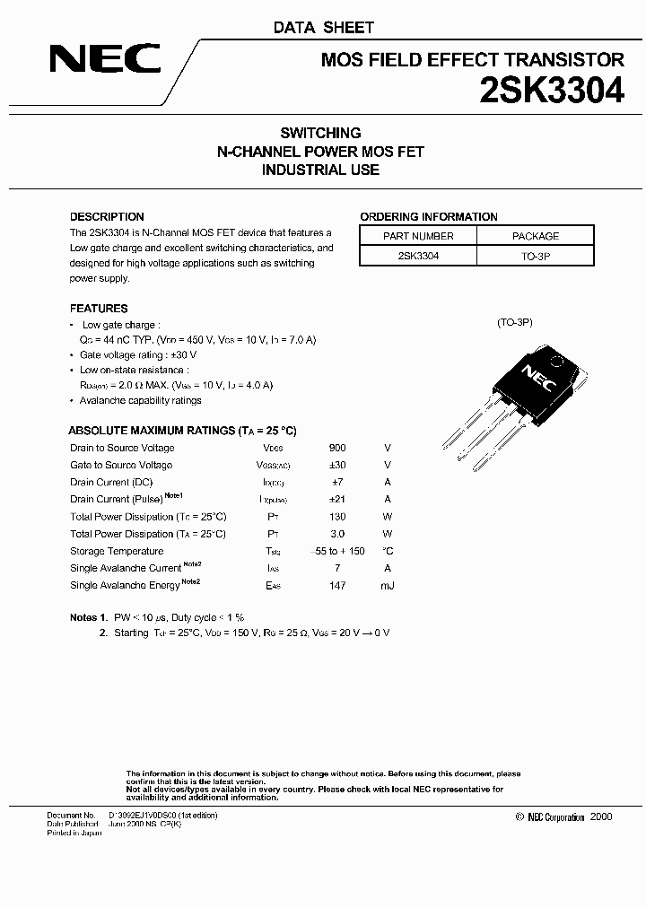 2SK3304_167629.PDF Datasheet