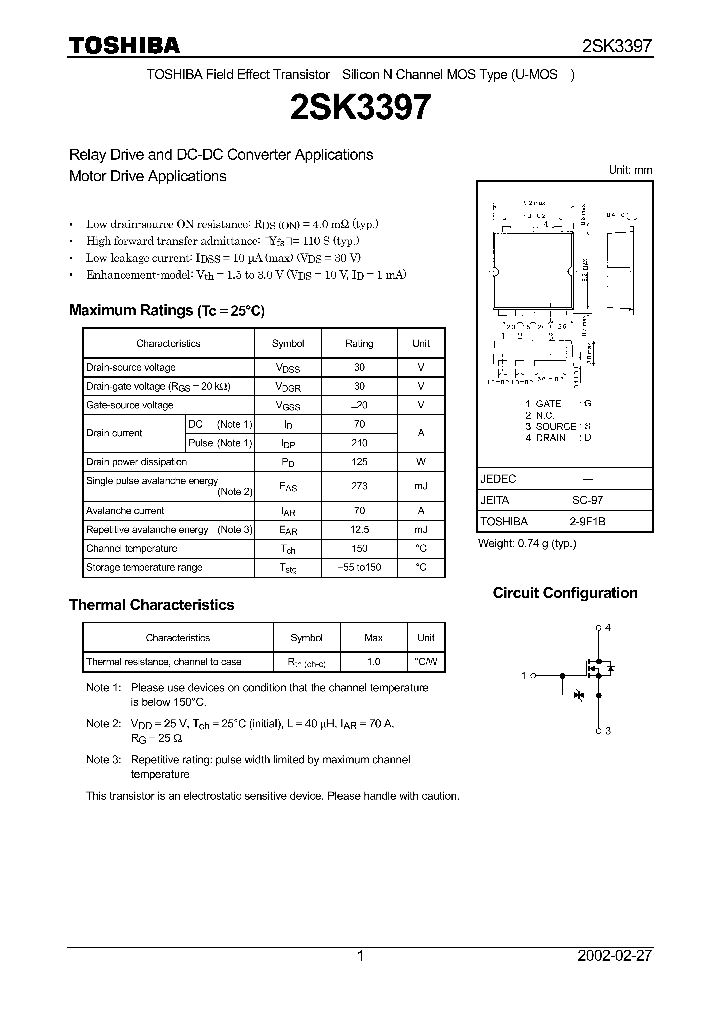 2SK3397_167693.PDF Datasheet