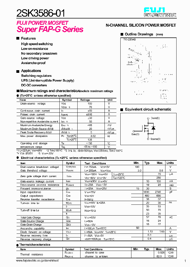 2SK3586_191584.PDF Datasheet