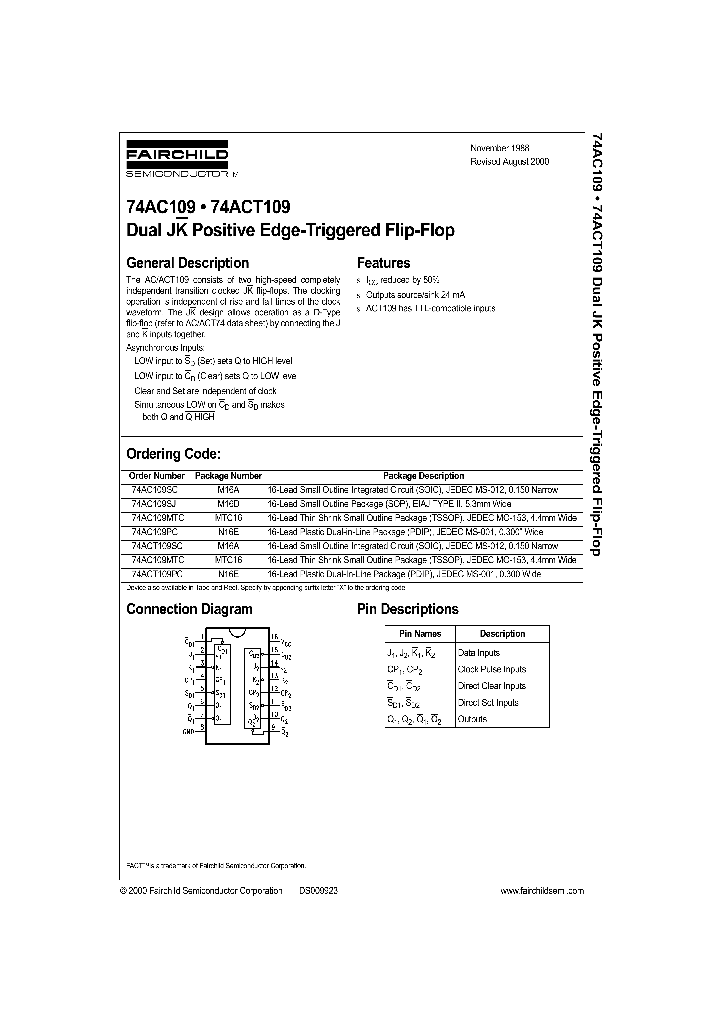74AC109_8729.PDF Datasheet