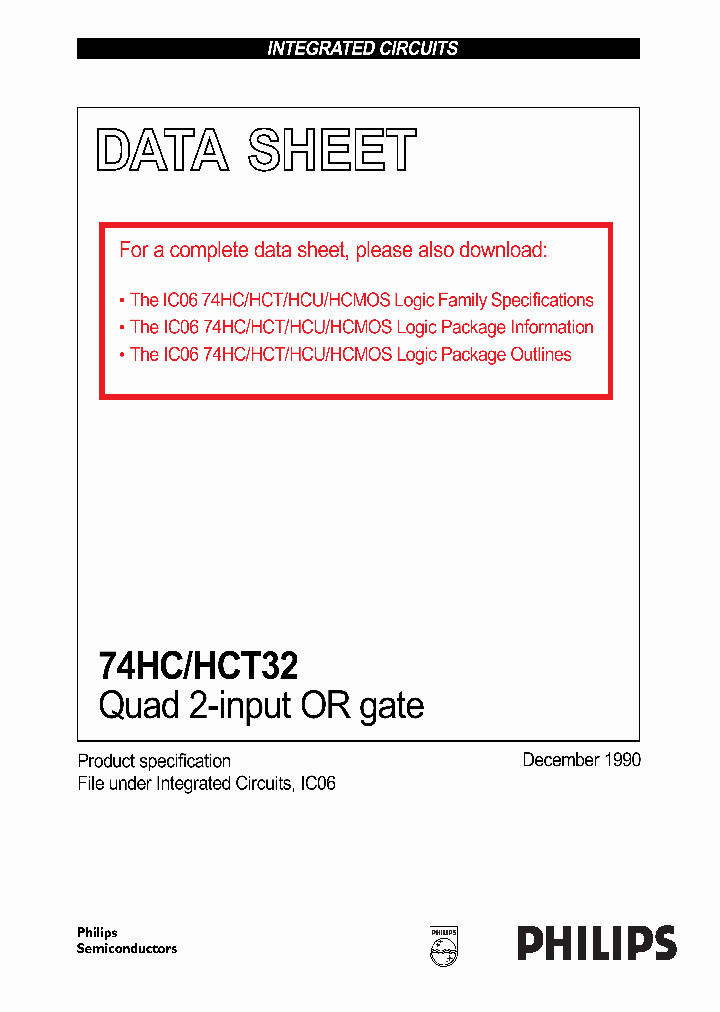 74HC32_18752.PDF Datasheet