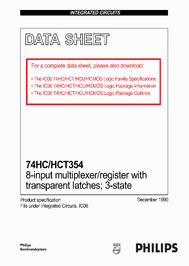 74HCT354_18960.PDF Datasheet