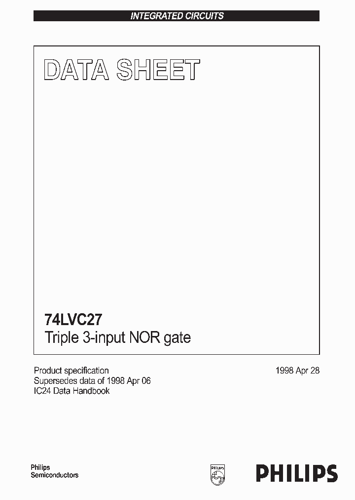 74LVC27_19387.PDF Datasheet