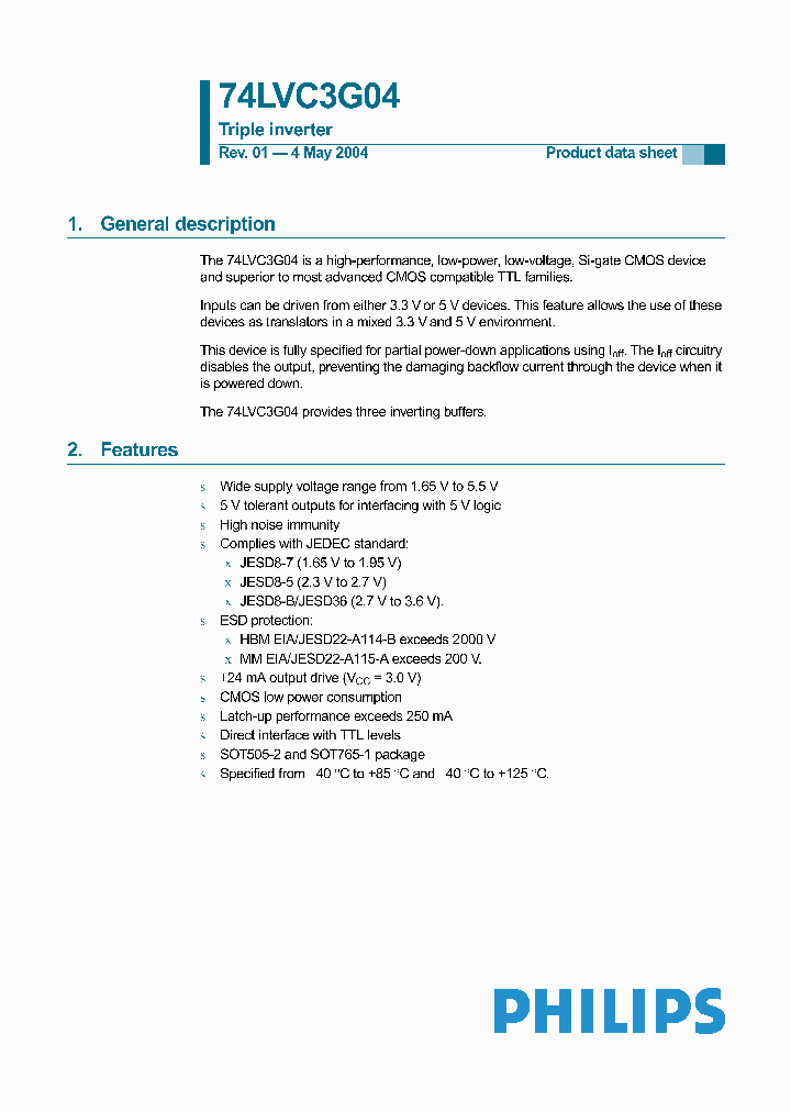 74LVC3G04_19575.PDF Datasheet