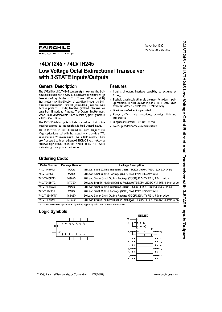 74LVTH245MSA_19895.PDF Datasheet