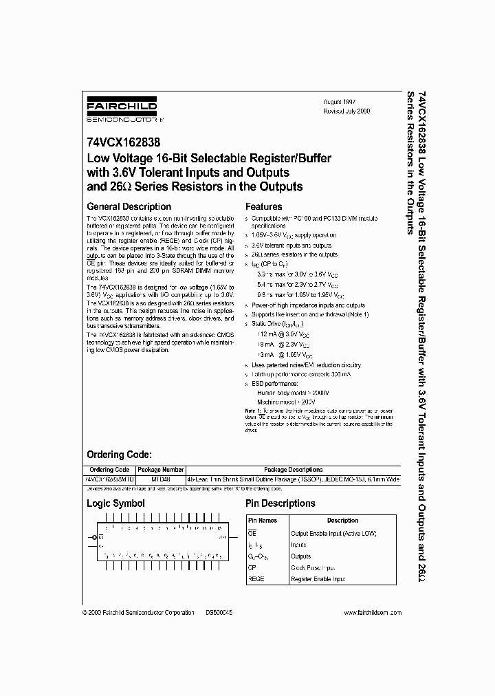 74VCX162838_169749.PDF Datasheet