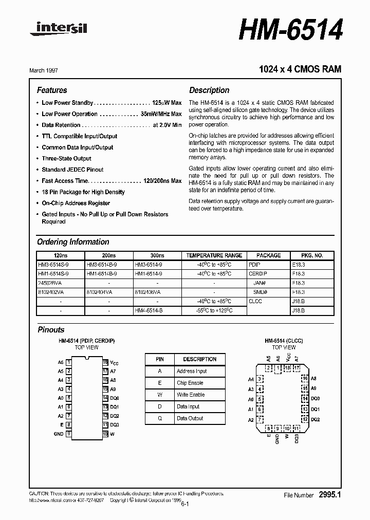 HM3-6514-9_97616.PDF Datasheet Download --- IC-ON-LINE