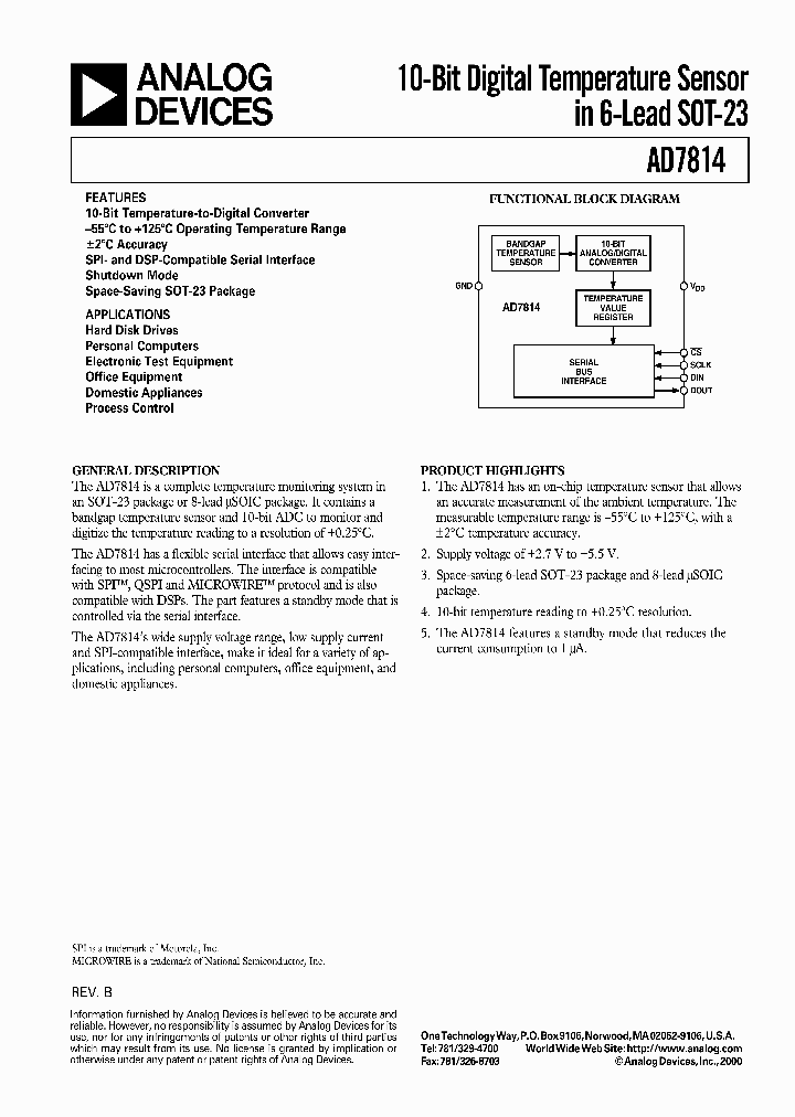 AD7814_20967.PDF Datasheet