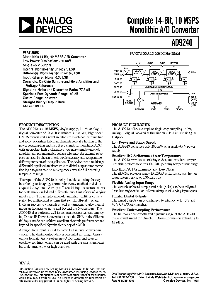 AD9240_191992.PDF Datasheet