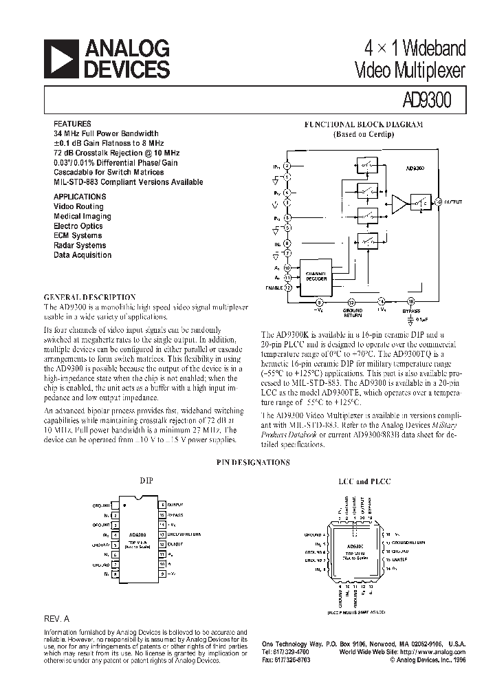 AD9300_118352.PDF Datasheet