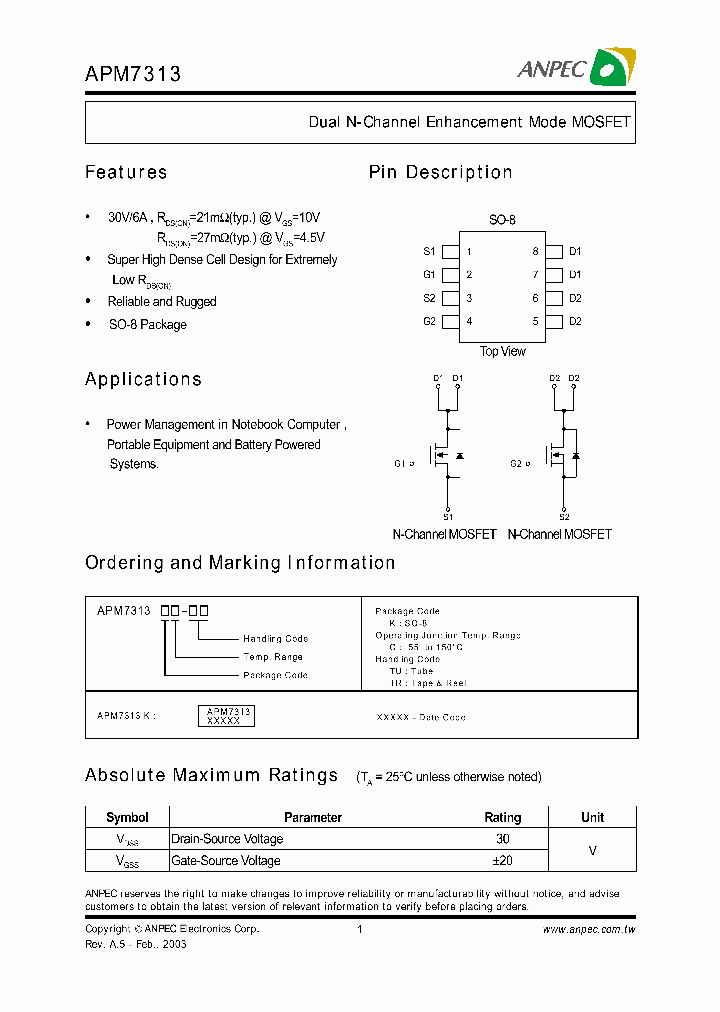 APM7313_158777.PDF Datasheet