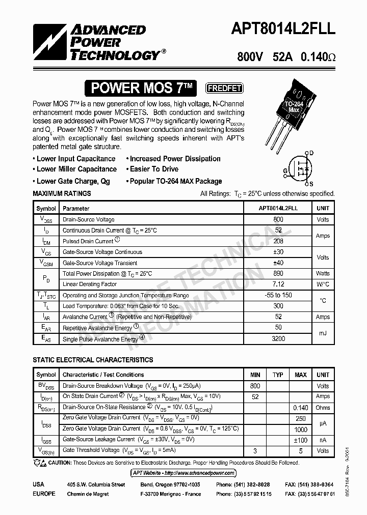 APT8014L2FLL_42327.PDF Datasheet