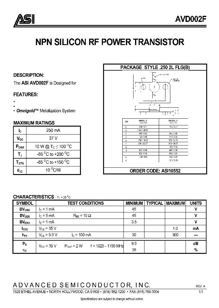 ASI10552_132244.PDF Datasheet