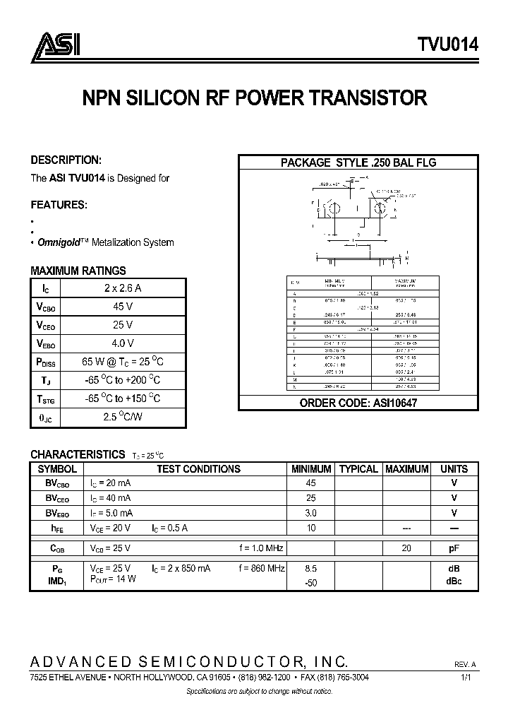 ASI10647_132712.PDF Datasheet