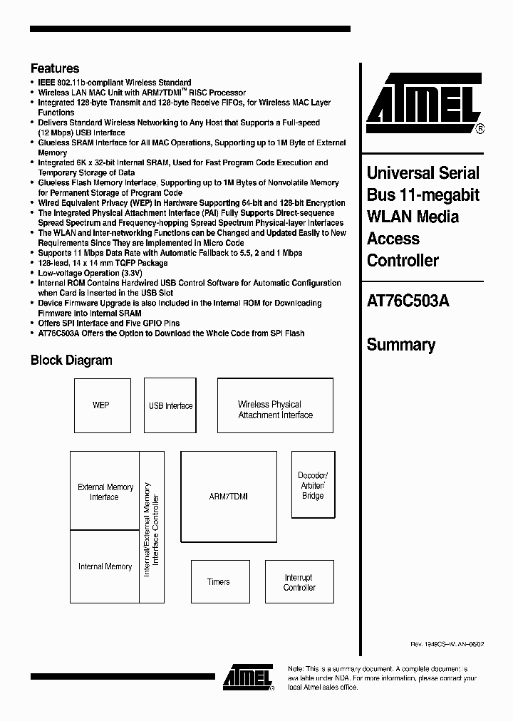 AT76C503A_173099.PDF Datasheet
