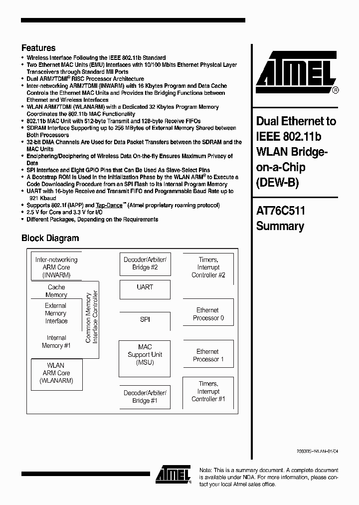 AT76C511_173101.PDF Datasheet