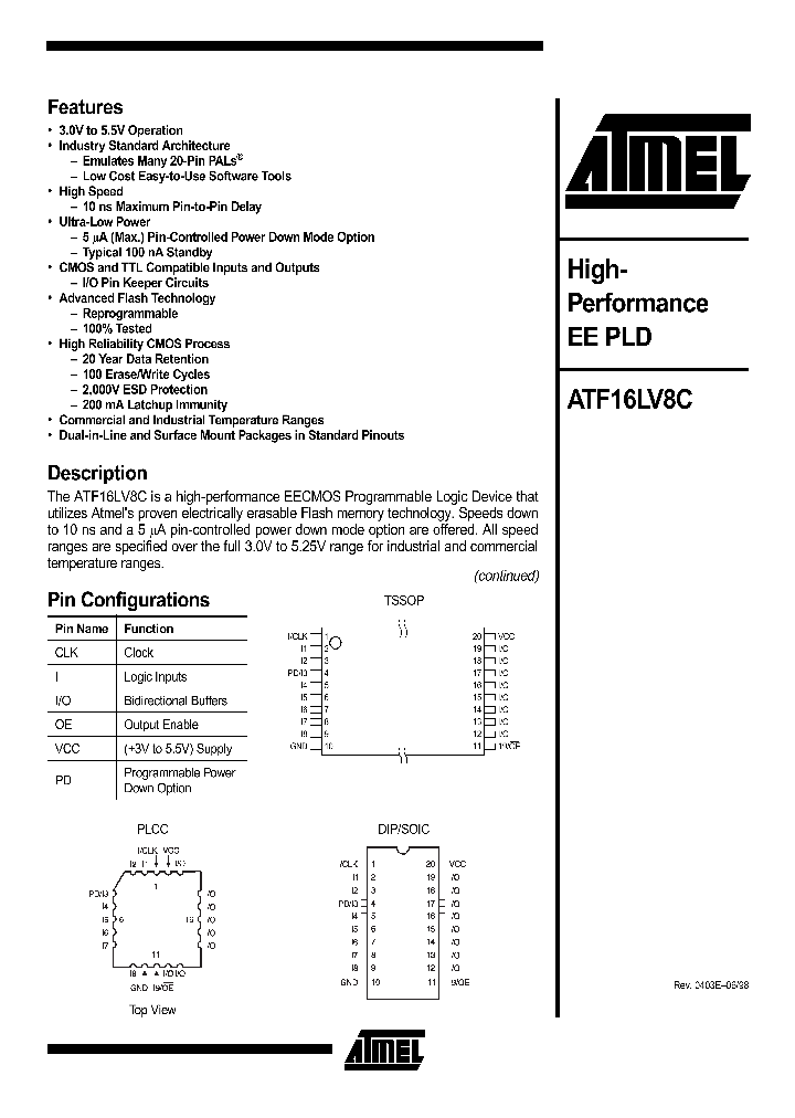 ATF16LV8C_69269.PDF Datasheet