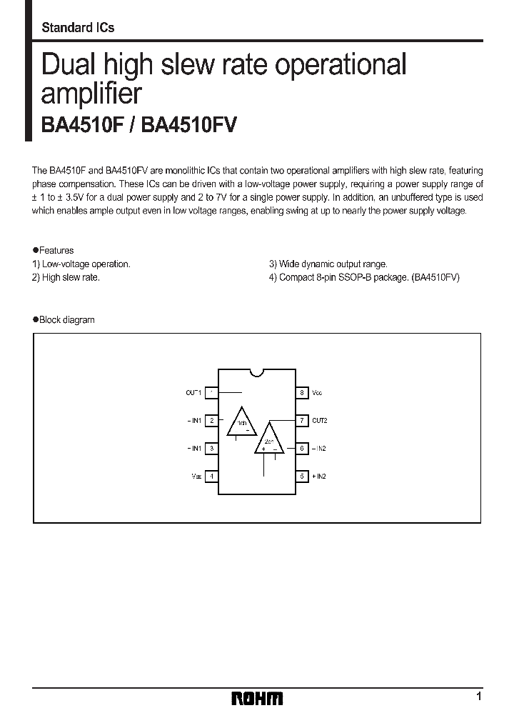 BA4510_22266.PDF Datasheet Download --- IC-ON-LINE