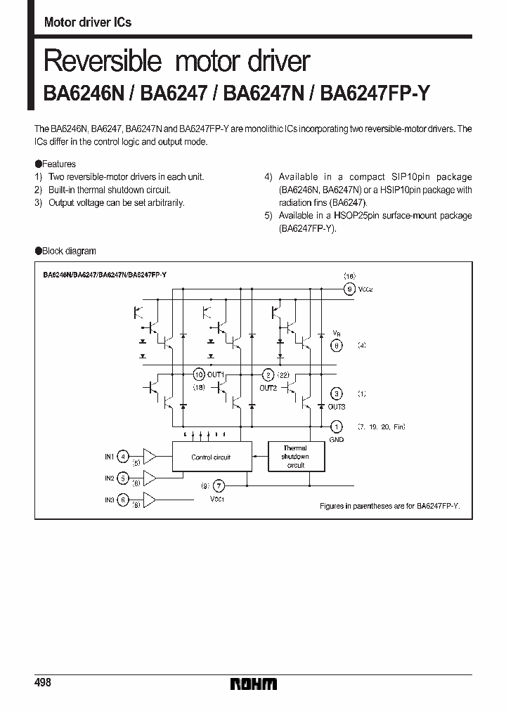 BA6247_105382.PDF Datasheet Download --- IC-ON-LINE
