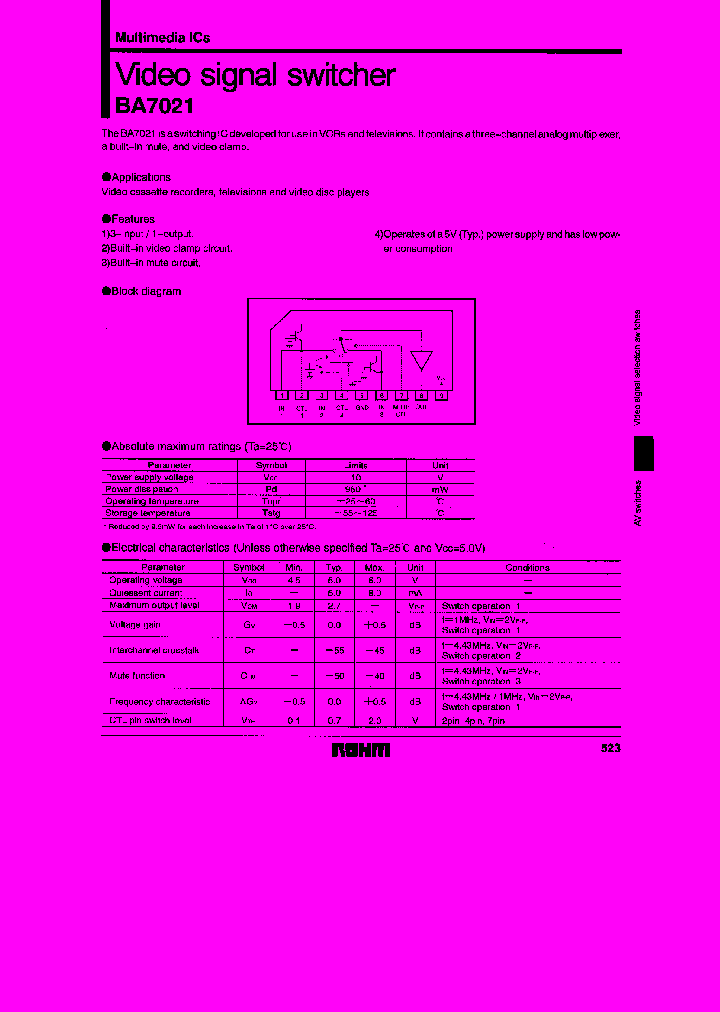 BA7021_105445.PDF Datasheet