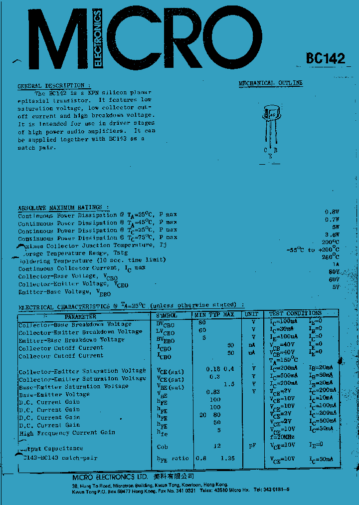 BC142_164507.PDF Datasheet