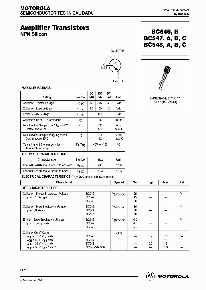 BC546_187877.PDF Datasheet Download --- IC-ON-LINE