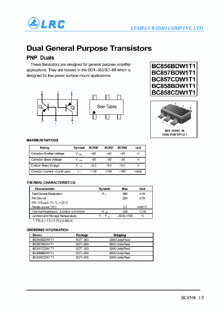 BC857BDW1T1_82450.PDF Datasheet