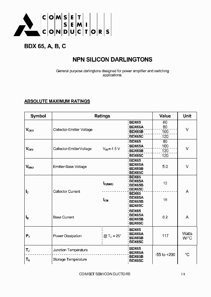 BDX65A_192944.PDF Datasheet