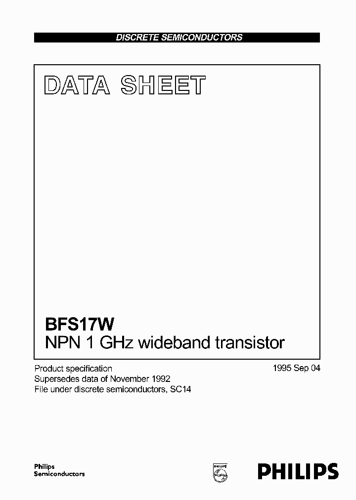 BFS17W_22410.PDF Datasheet