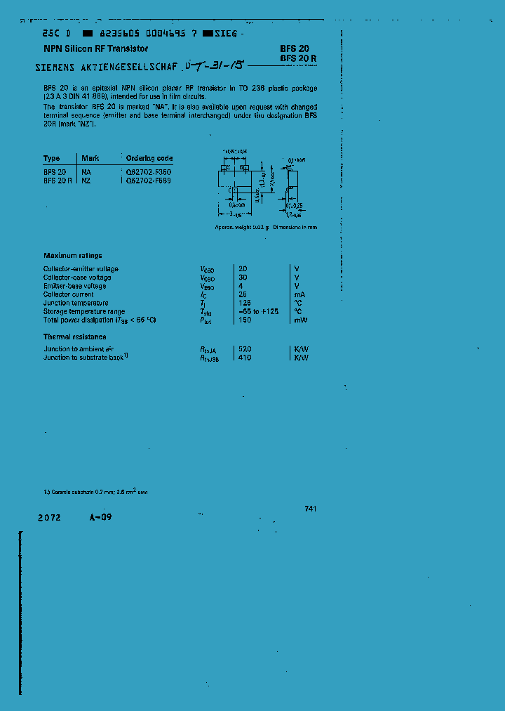 BFS20R_128307.PDF Datasheet