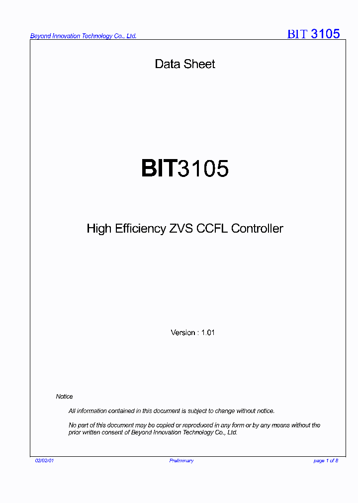BIT3105_76415.PDF Datasheet
