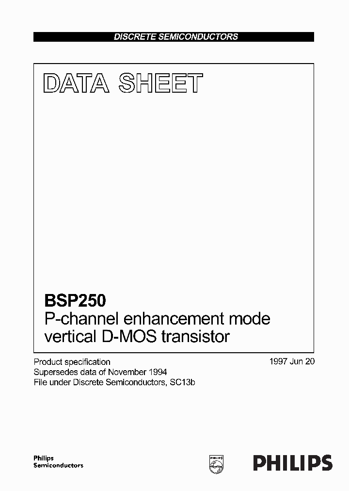BSP250_138207.PDF Datasheet