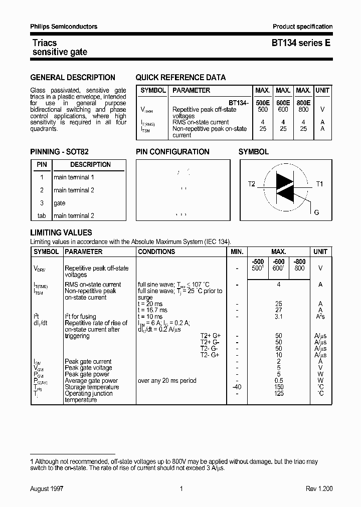 BT134-500E_75520.PDF Datasheet Download --- IC-ON-LINE