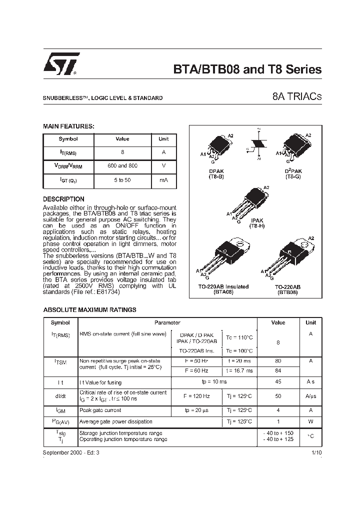 T8A10-600B_38935.PDF Datasheet