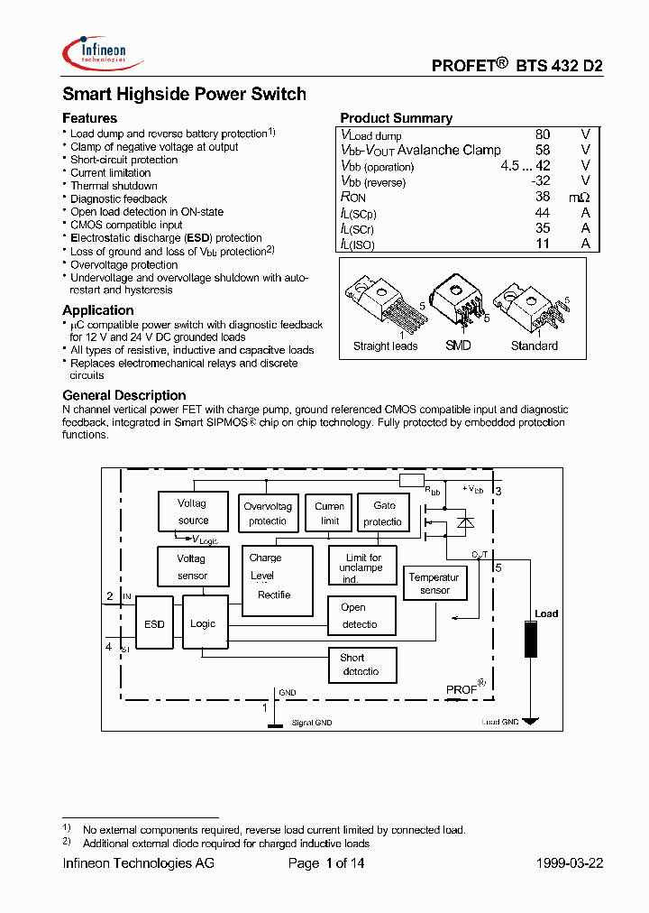 BTS432D2E3043_64514.PDF Datasheet