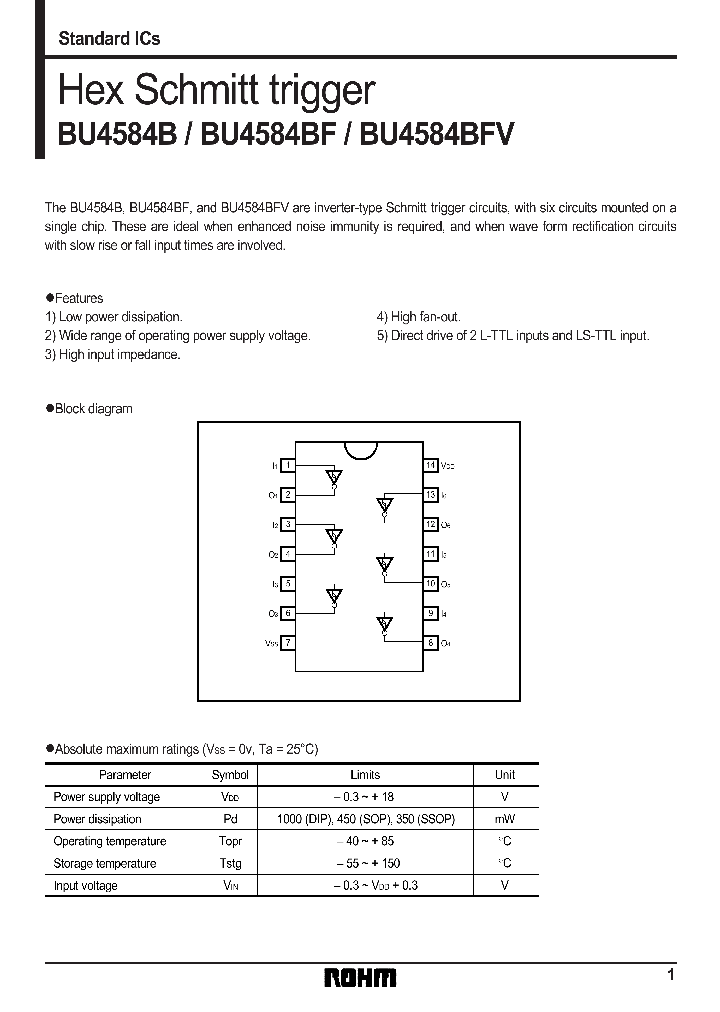 BU4584_62723.PDF Datasheet Download --- IC-ON-LINE