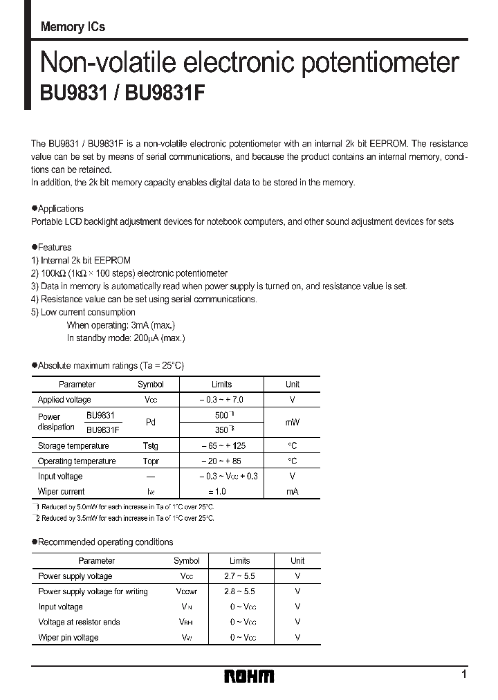 BU9831_61603.PDF Datasheet