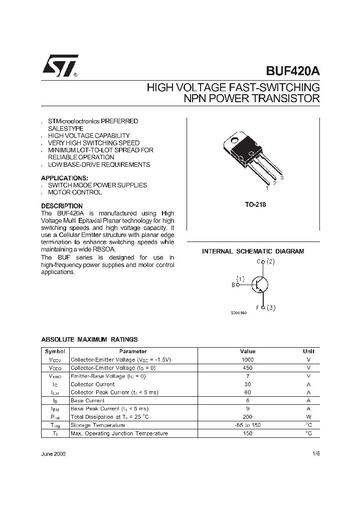 BUF420A_116508.PDF Datasheet